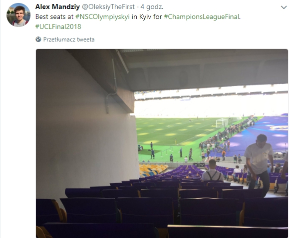 Nietypowe miejsca na stadionie w Kijowie